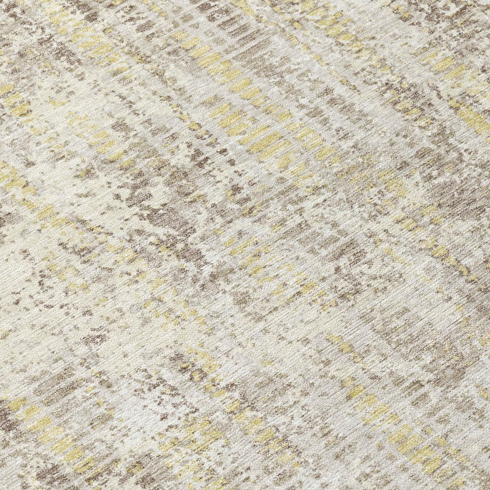10' X 14' Ivory And Silver Abstract Washable Indoor Outdoor Area Rug HomeRoots