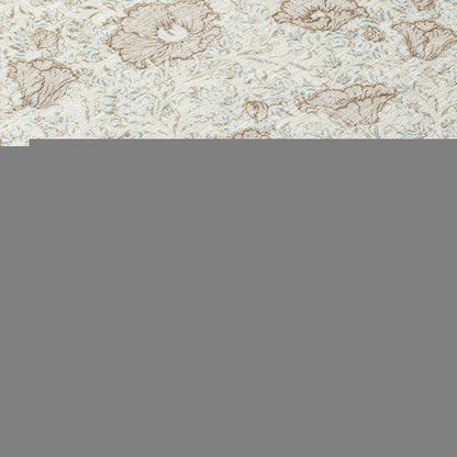 8' X 10' Ivory And Pearl Floral Washable Indoor Outdoor Area Rug HomeRoots