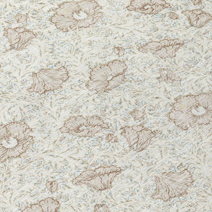 9' X 12' Ivory And Pearl Floral Washable Indoor Outdoor Area Rug HomeRoots