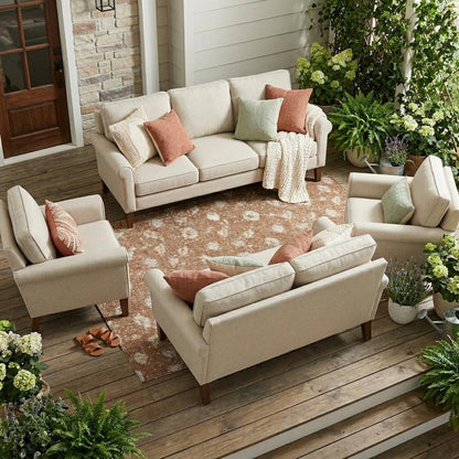 10' X 14' Rust And Orange Floral Washable Indoor Outdoor Area Rug HomeRoots