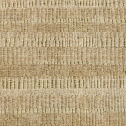 9' X 12' Copper And Orange Striped Washable Indoor Outdoor Area Rug