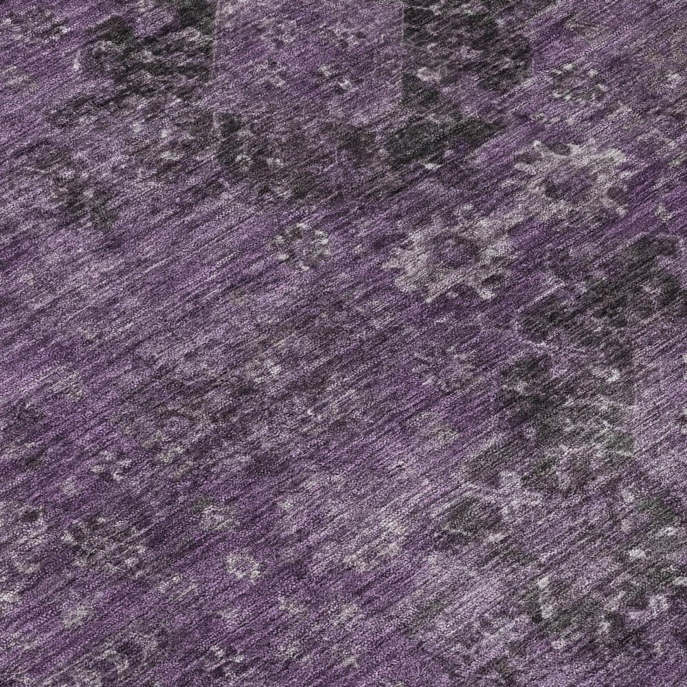 3' X 5' Plum And Purple Oriental Washable Indoor Outdoor Area Rug — view 3