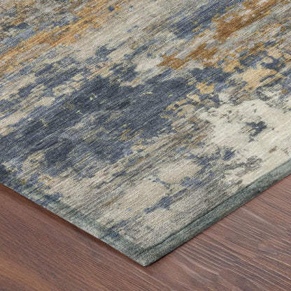 8' X 10' Granite Gray And Gray Abstract Washable Indoor Outdoor Area Rug HomeRoots