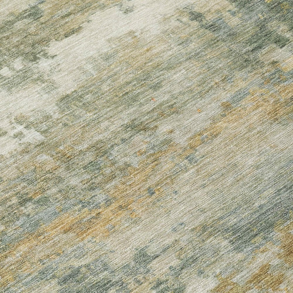 10' X 14' Sage And Green Abstract Washable Indoor Outdoor Area Rug HomeRoots