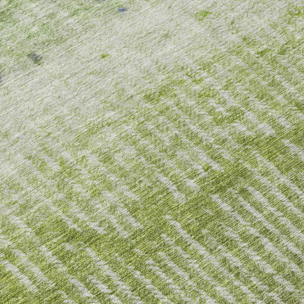 9' X 12' Green And Beige Abstract Washable Indoor Outdoor Area Rug — view 3