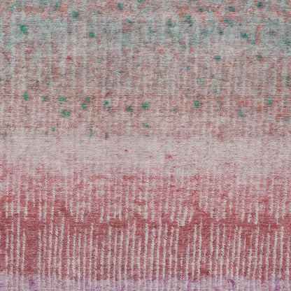 3' X 5' Pink And Blush Abstract Washable Indoor Outdoor Area Rug