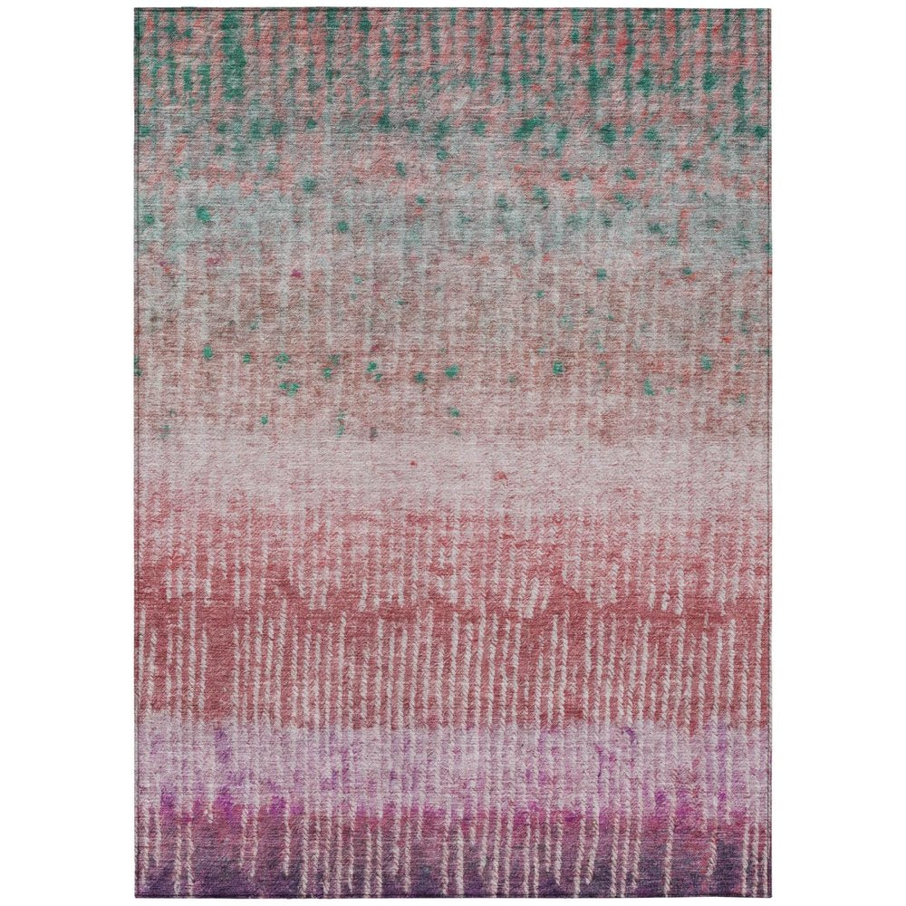 5' X 8' Pink And Blush Abstract Washable Indoor Outdoor Area Rug HomeRoots