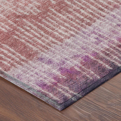 10' X 14' Pink And Blush Abstract Washable Indoor Outdoor Area Rug HomeRoots