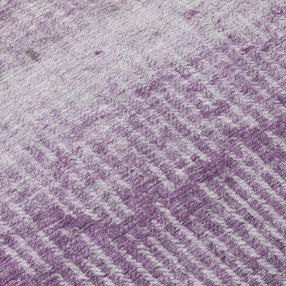 3' X 5' Purple And Lavender Abstract Washable Indoor Outdoor Area Rug HomeRoots