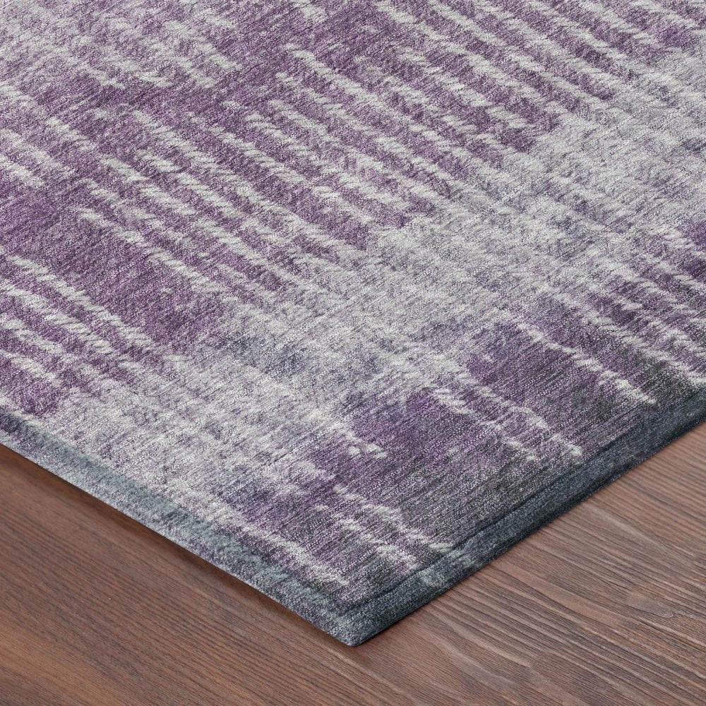 8' X 10' Purple And Lavender Abstract Washable Indoor Outdoor Area Rug HomeRoots