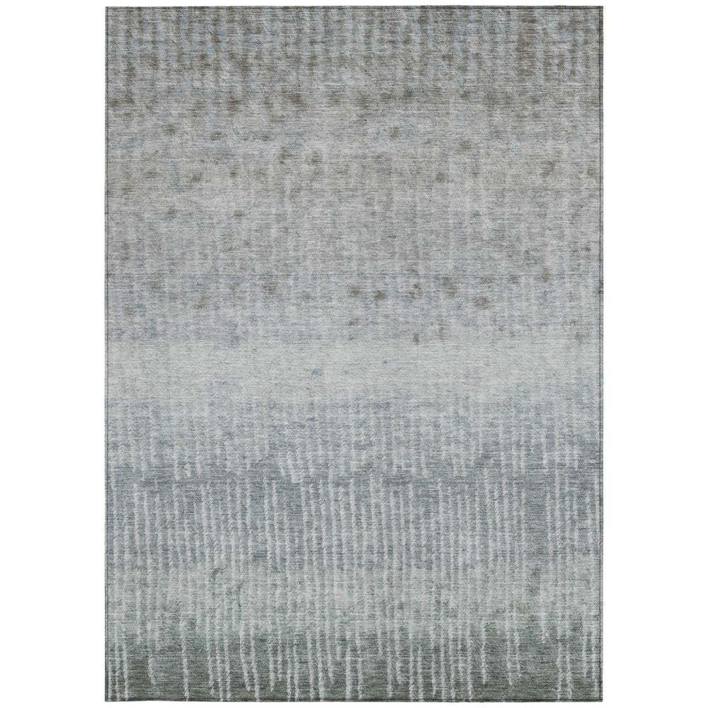 8' X 10' Sage And Green Abstract Washable Indoor Outdoor Area Rug — view 9