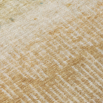 3' X 5' Wheat And Gold Abstract Washable Indoor Outdoor Area Rug HomeRoots