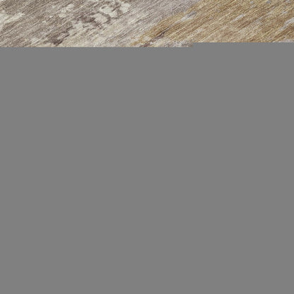 9' X 12' Brown And Blush Abstract Washable Indoor Outdoor Area Rug HomeRoots
