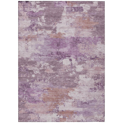 8' X 10' Plum And Purple Abstract Washable Indoor Outdoor Area Rug HomeRoots