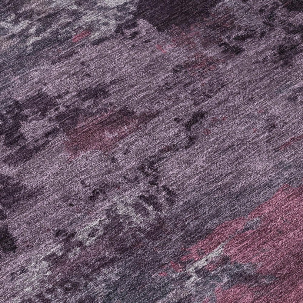 9' X 12' Eggplant And Purple Abstract Washable Indoor Outdoor Area Rug HomeRoots
