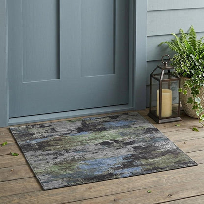 3' X 5' Taupe And Brown Abstract Washable Indoor Outdoor Area Rug HomeRoots