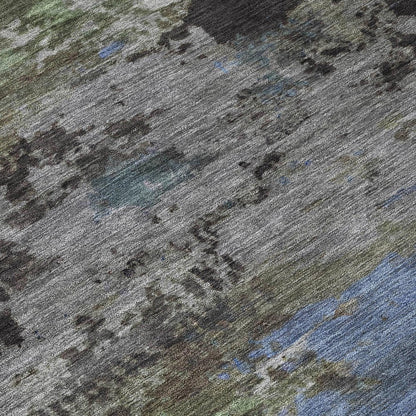 3' X 5' Taupe And Brown Abstract Washable Indoor Outdoor Area Rug HomeRoots