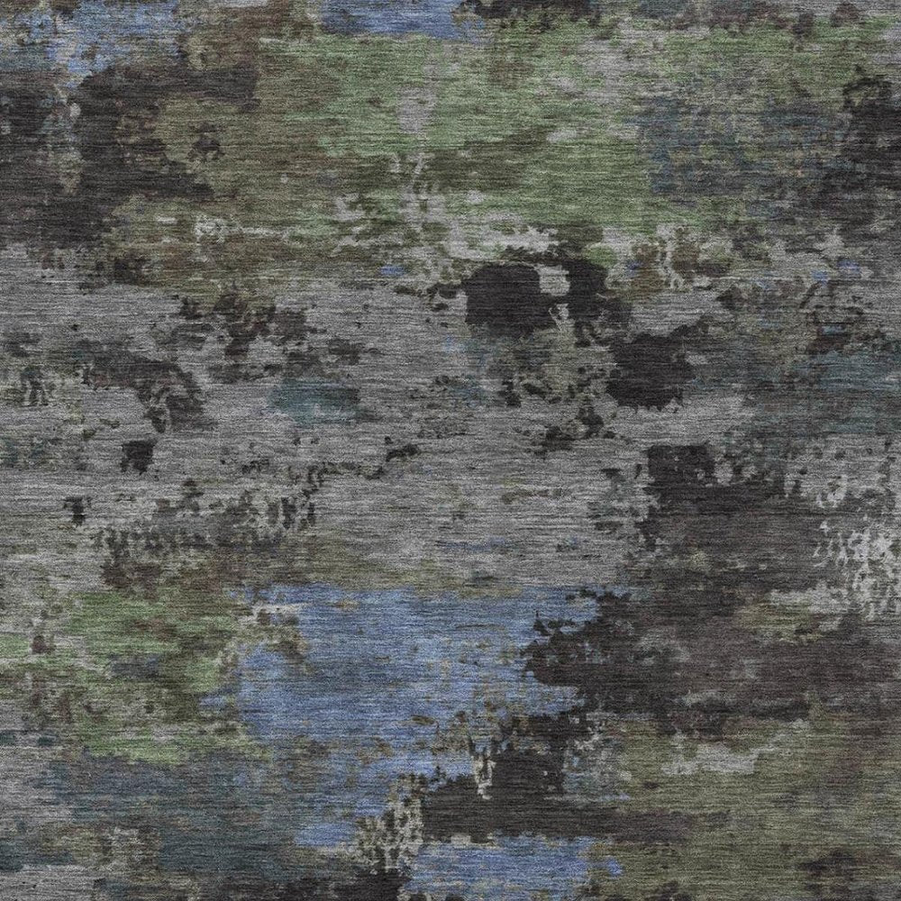 8' X 10' Taupe And Brown Abstract Washable Indoor Outdoor Area Rug