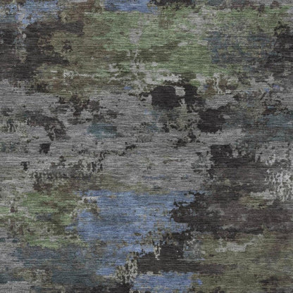 8' X 10' Taupe And Brown Abstract Washable Indoor Outdoor Area Rug
