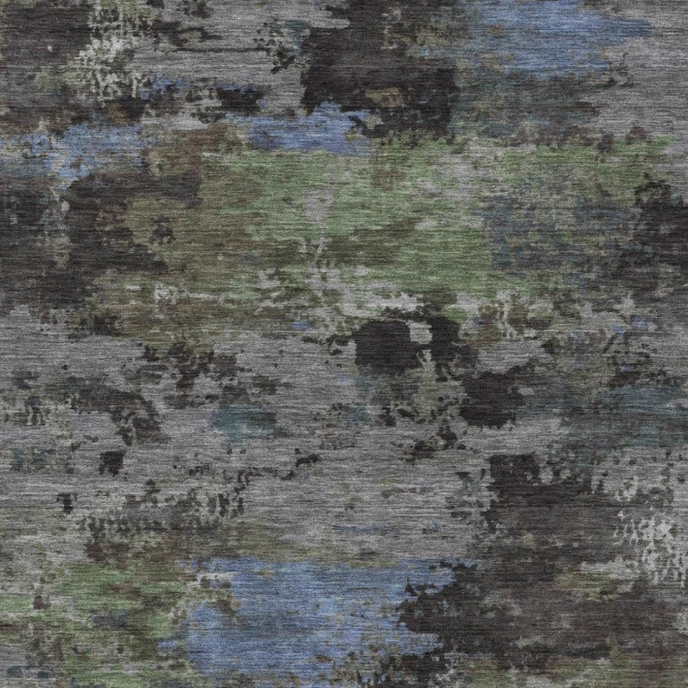 10' X 14' Taupe And Brown Abstract Washable Indoor Outdoor Area Rug