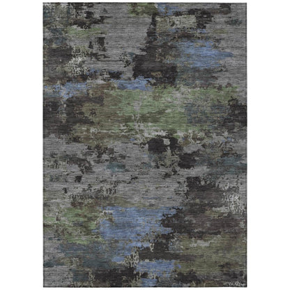 10' X 14' Taupe And Brown Abstract Washable Indoor Outdoor Area Rug HomeRoots