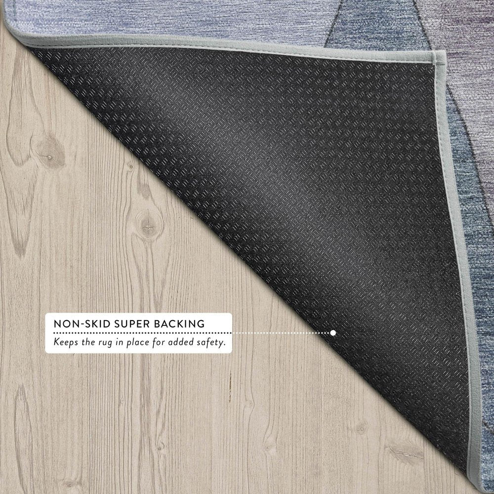9' X 12' Brown And Graphite Abstract Washable Indoor Outdoor Area Rug — view 2
