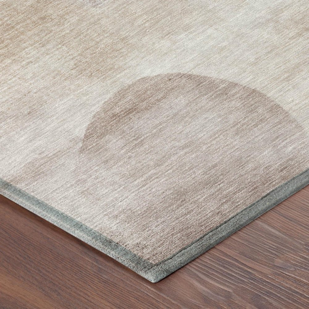 5' X 8' Copper And Orange Geometric Washable Indoor Outdoor Area Rug HomeRoots