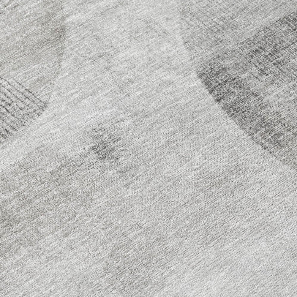 8' Taupe And Brown Round Geometric Washable Indoor Outdoor Area Rug HomeRoots