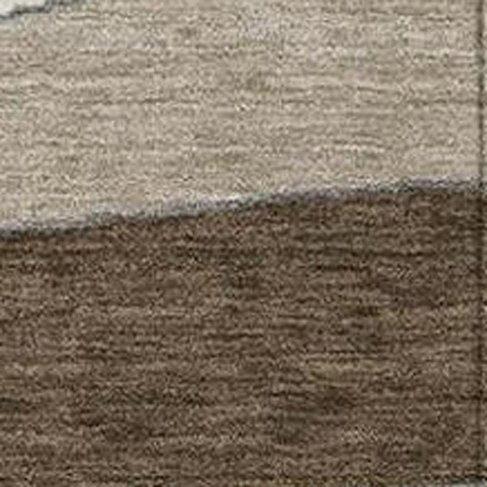3' X 5' Chocolate And Brown Geometric Washable Indoor Outdoor Area Rug HomeRoots