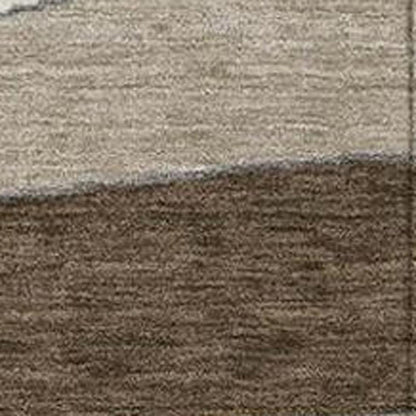 3' X 5' Chocolate And Brown Geometric Washable Indoor Outdoor Area Rug HomeRoots