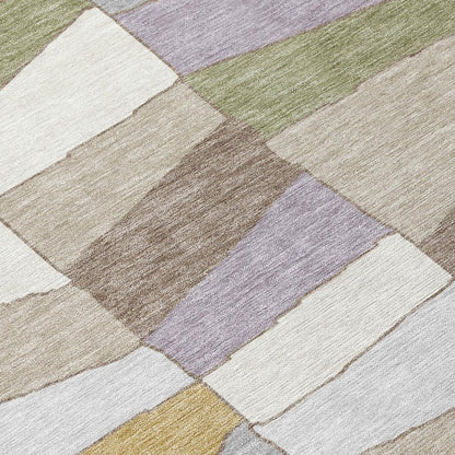 10' X 14' Pewter And Gray Geometric Washable Indoor Outdoor Area Rug HomeRoots