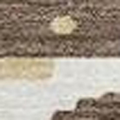 8' Coffee And Brown Round Abstract Washable Indoor Outdoor Area Rug HomeRoots
