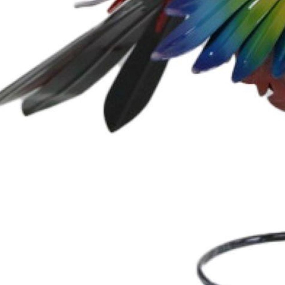 17" Red And Blue Metal Birds Garden Accents Accessories HomeRoots
