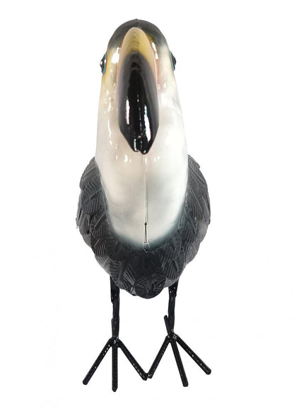 16" Black And White Metal Birds Garden Accents Accessories HomeRoots