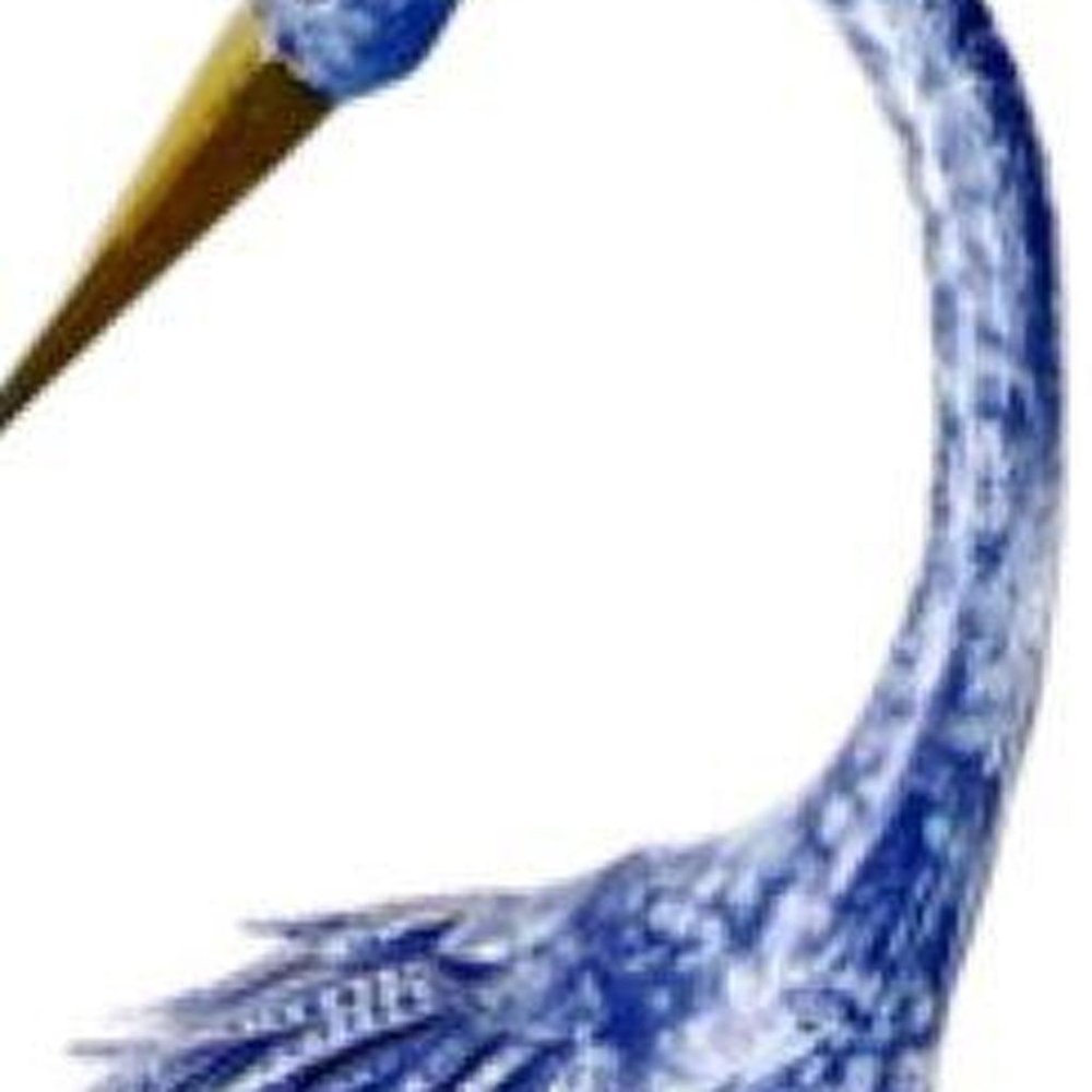 34" Blue And Gold Metal Birds Garden Accents Accessories — view 5