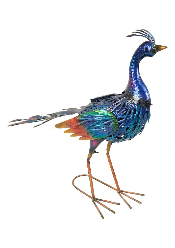 23" Purple And Blue Metal LED lights Birds Garden Accents Accessories — view 1