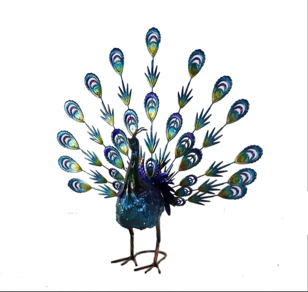 23" Blue And Purple Metal Birds Garden Accents Accessories HomeRoots