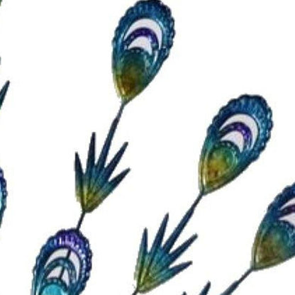 23" Blue And Purple Metal Birds Garden Accents Accessories HomeRoots