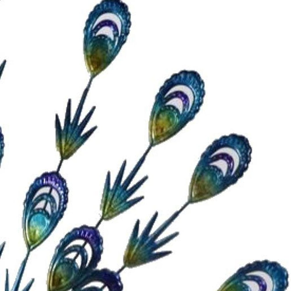 23" Blue And Purple Metal Birds Garden Accents Accessories HomeRoots