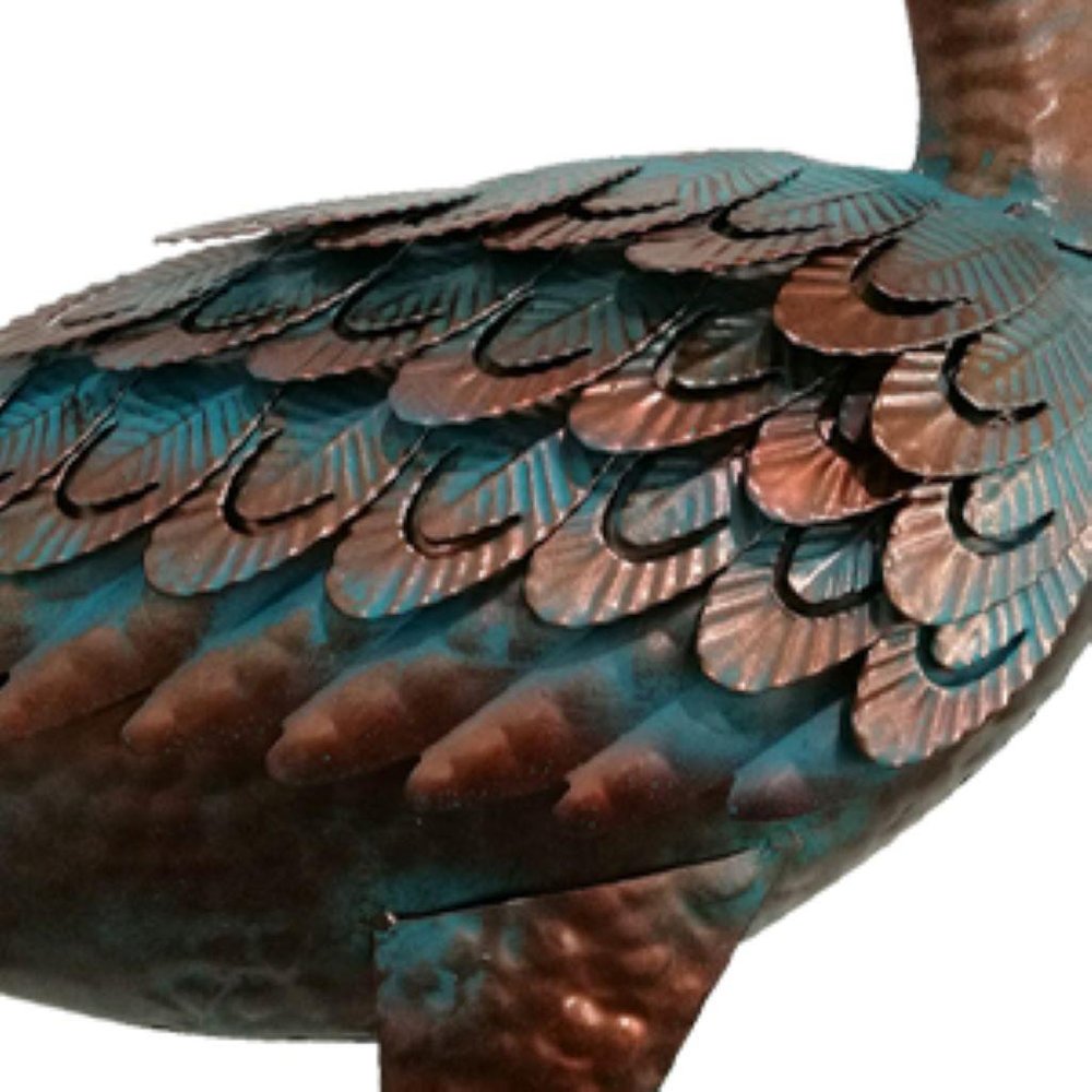 47" Copper And Green Metal Birds Garden Accents Accessories — view 2