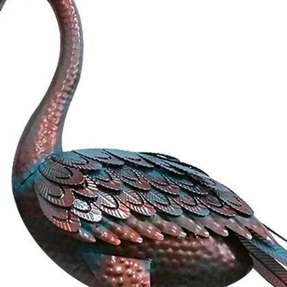 47" Copper And Green Metal Birds Garden Accents Accessories HomeRoots