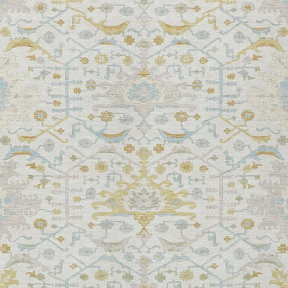 3' X 5' Ivory And Linen Oriental Washable Indoor Outdoor Area Rug