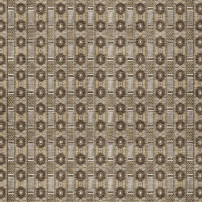 3' X 5' Chocolate And Brown Striped Washable Indoor Outdoor Area Rug