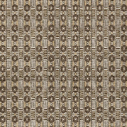 3' X 5' Chocolate And Brown Striped Washable Indoor Outdoor Area Rug