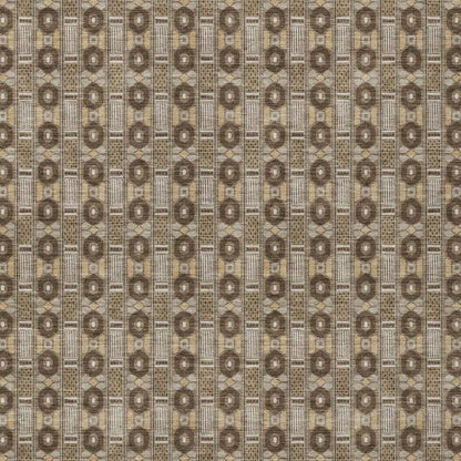 5' X 8' Chocolate And Brown Striped Washable Indoor Outdoor Area Rug