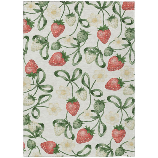 9' X 12' Ivory And Linen Floral Washable Indoor Outdoor Area Rug HomeRoots