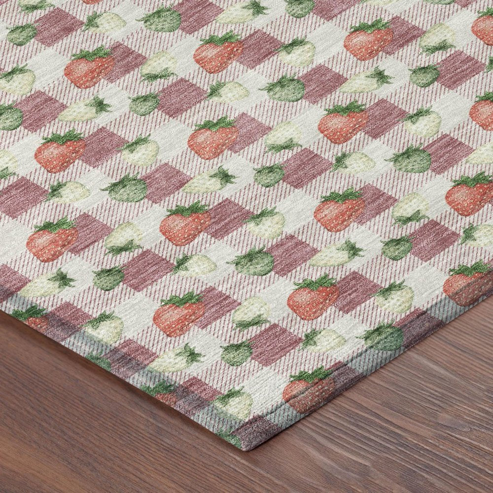 3' X 5' Blush And Pink Floral Washable Indoor Outdoor Area Rug HomeRoots