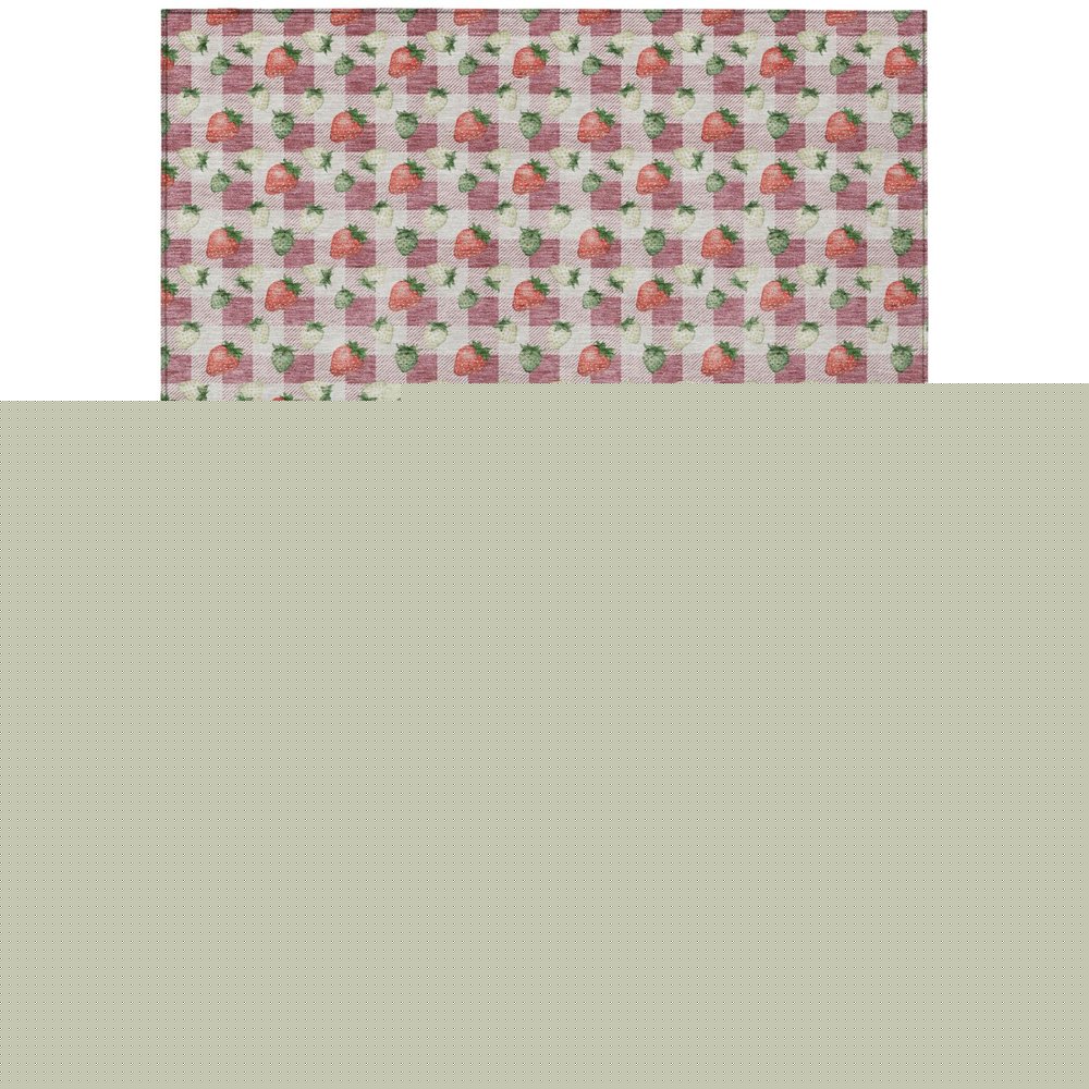 9' X 12' Blush And Pink Floral Washable Indoor Outdoor Area Rug HomeRoots