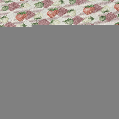 9' X 12' Blush And Pink Floral Washable Indoor Outdoor Area Rug HomeRoots