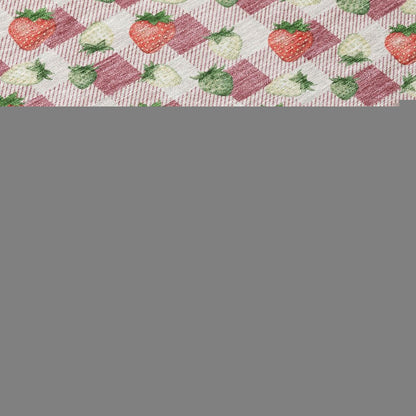 9' X 12' Blush And Pink Floral Washable Indoor Outdoor Area Rug HomeRoots